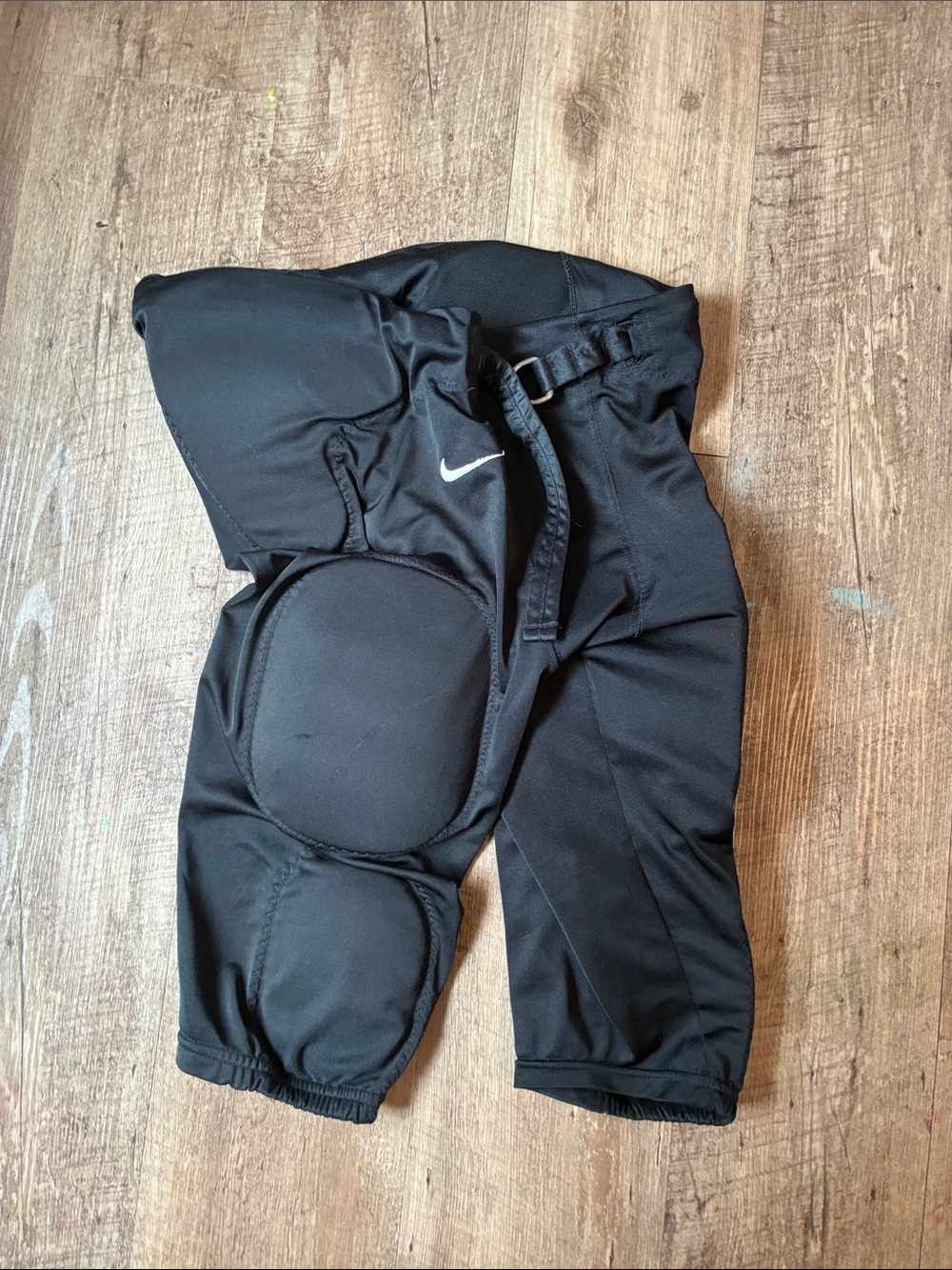 Nike Black Padded Football Shorts with Belt